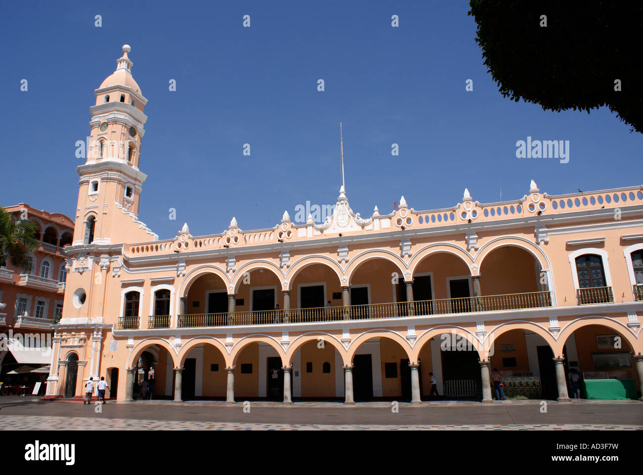 Il Palazzo Comunale o Palazzo Comunale sulla Plaza de Armas, Città di Veracruz, Messico Foto Stock