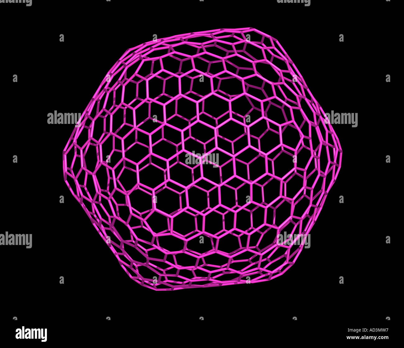 C 540 Buckyball Buckminsterfullerene Foto Stock