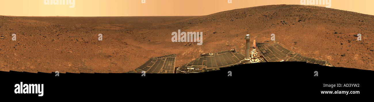 1 settembre 2005 - vista panoramica di Marte preso da Mars Exploration Rover Foto Stock