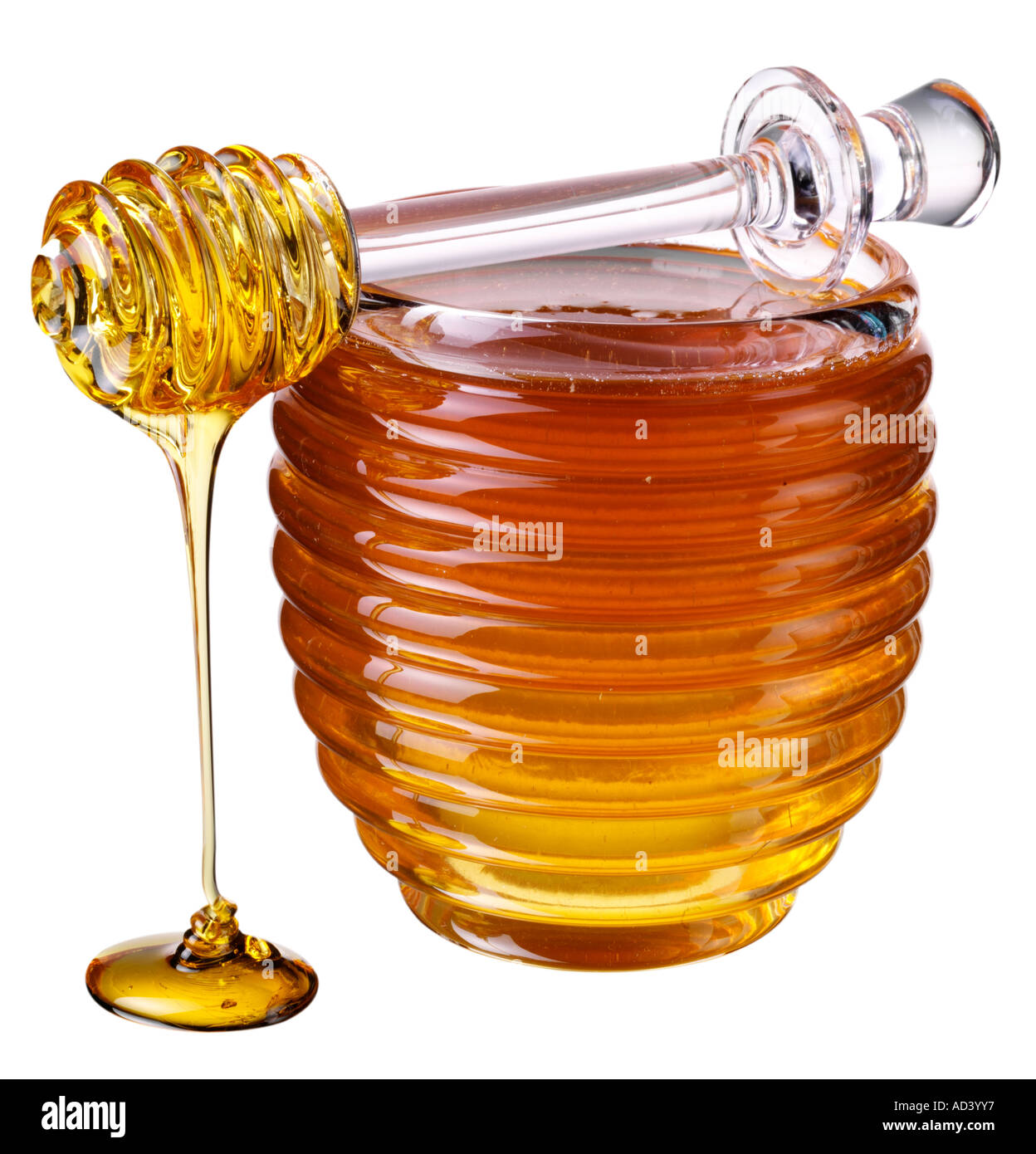 Vasetto da miele e bilanciere TAGLIARE Foto Stock