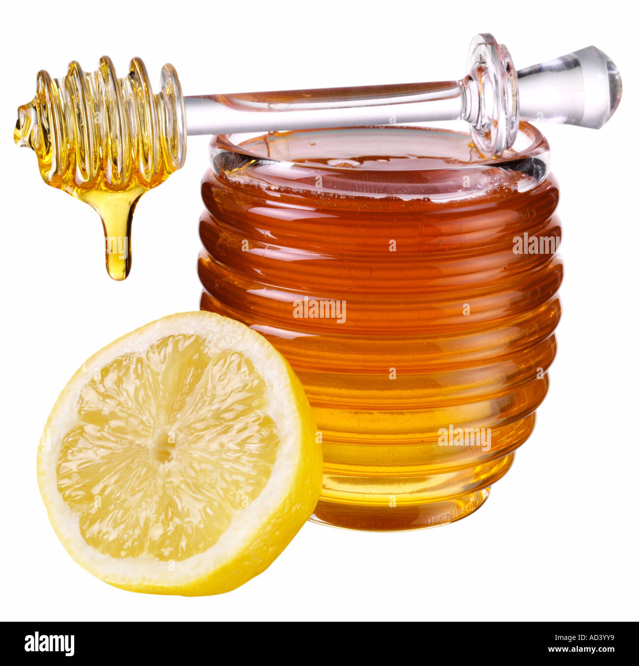 Miele e limone tagliata Foto Stock