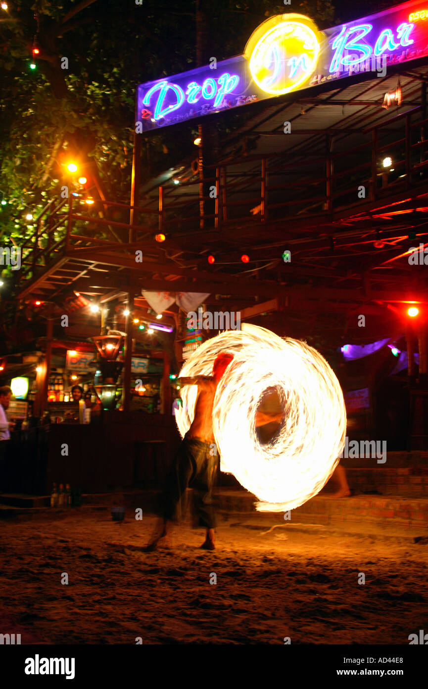 Full Moon Party di Koh Phangan Thailandia Foto Stock