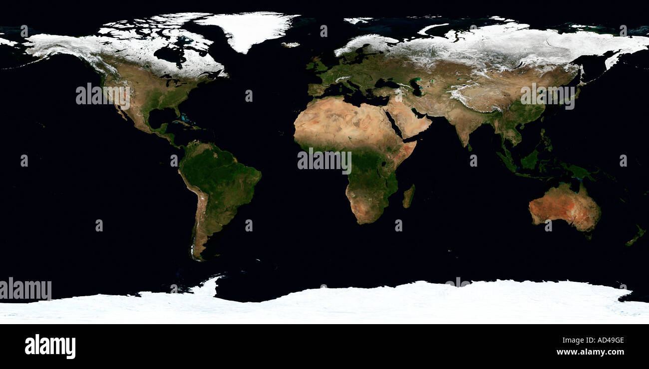 Immagine globale del nostro mondo Foto Stock