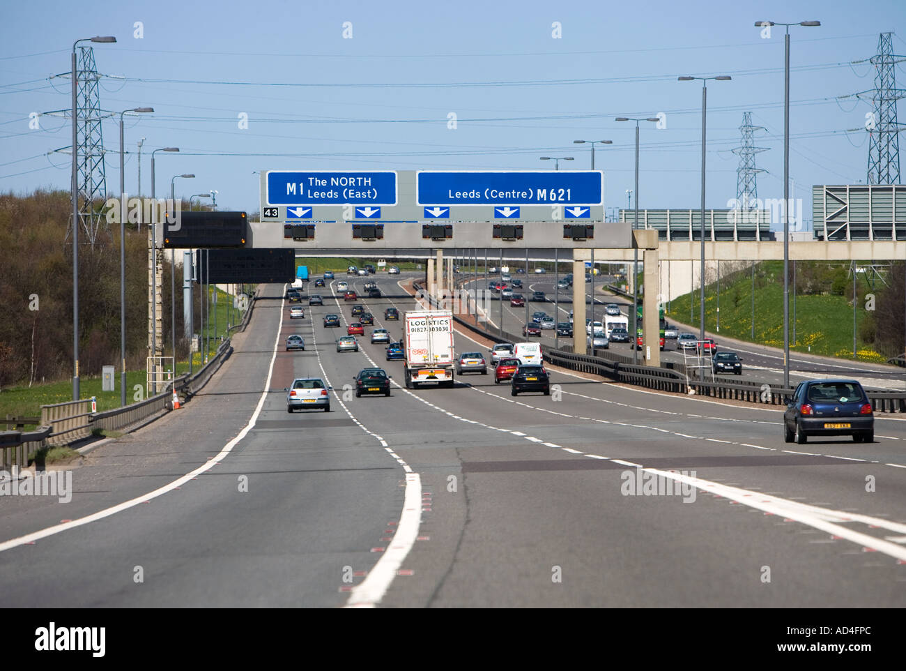 Autostrada M62 Foto Stock