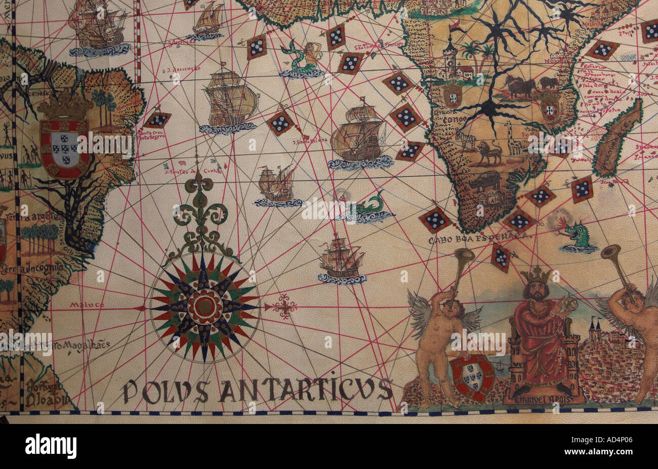 Mappa vecchia Foto Stock