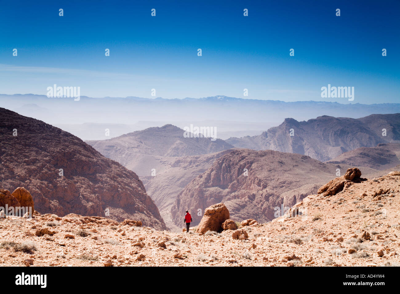 Todra Gorge Visualizzare ed escursionisti Foto Stock