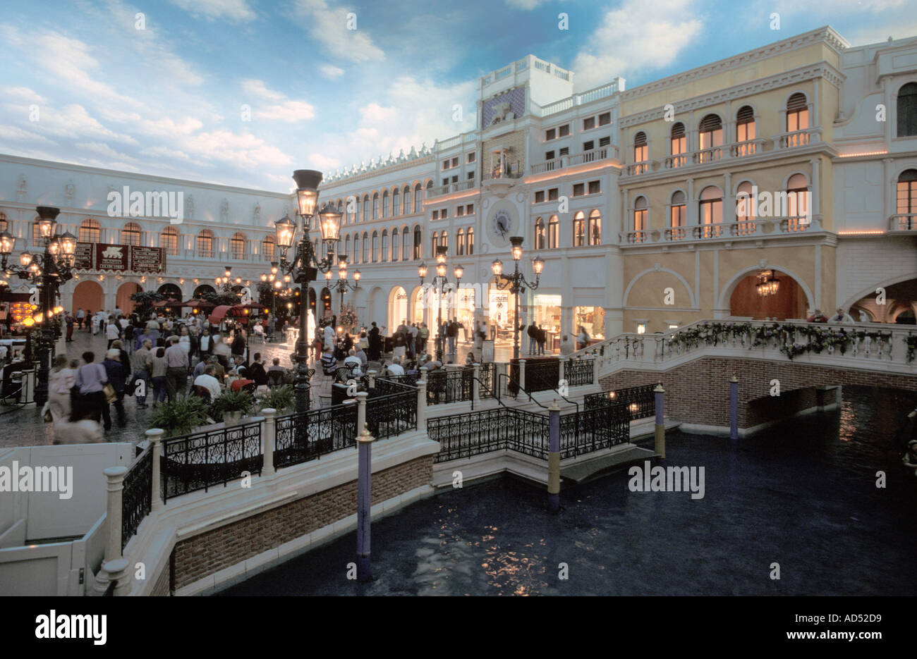 Las Vegas Nevada USA Venetian Hotel Interior Foto Stock