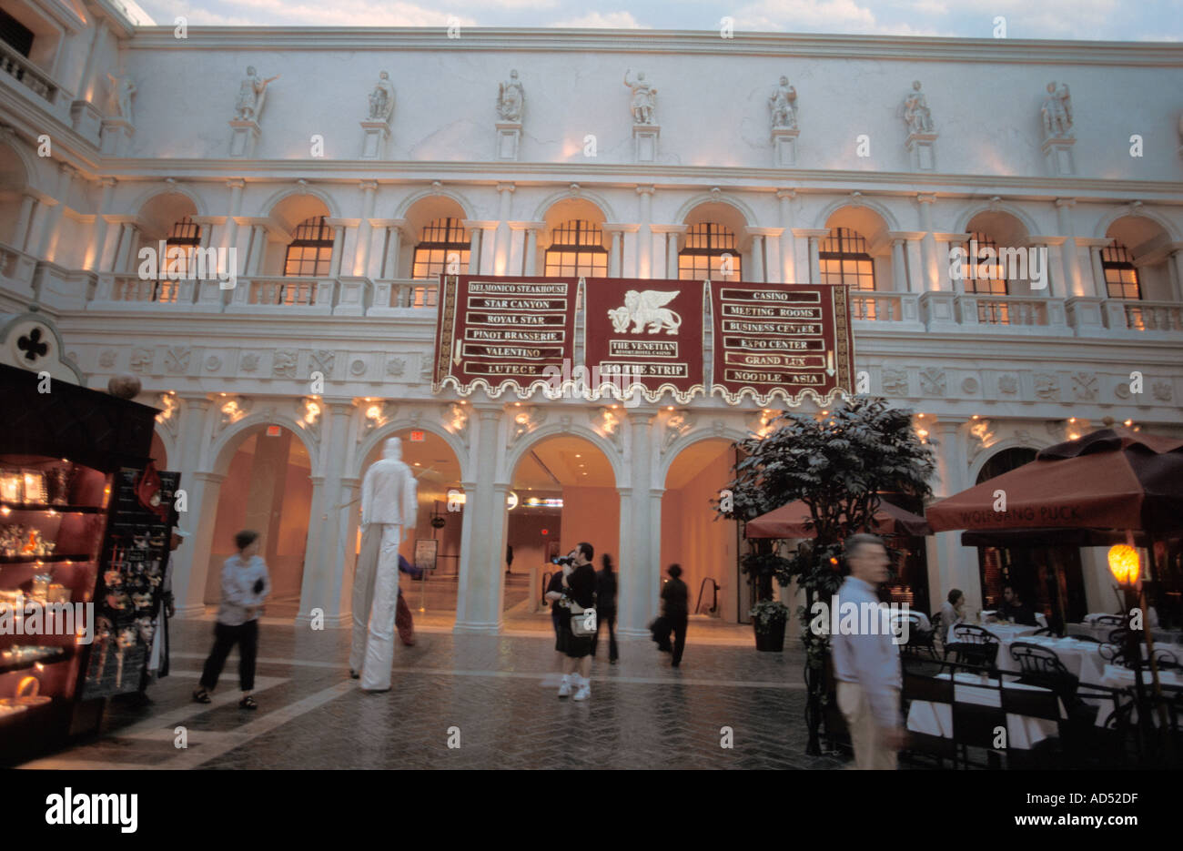 Las Vegas Nevada USA Venetian Hotel Interior Foto Stock