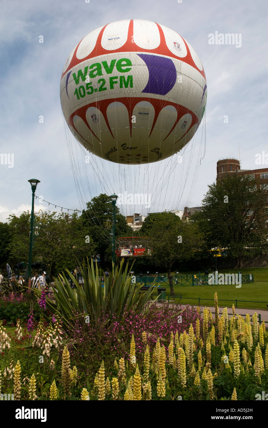 L'Occhio di Bournemouth è solo il decollo in Giardini inferiori di Bournemouth Dorset, England, Regno Unito Foto Stock