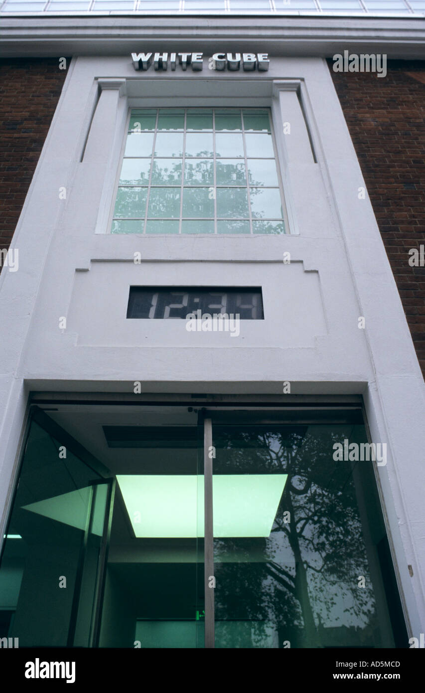 Ingresso principale al White Cube Galleria d'arte Hoxton Square London REGNO UNITO Foto Stock