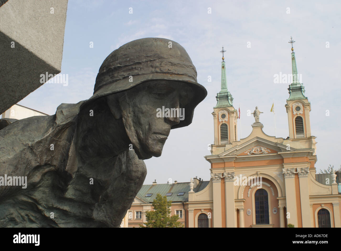 Polonia Varsavia Monumento alla Resistenza polacca combattenti che hanno preso parte al 1944 sollevazione contro l'occupatore tedesco Foto Stock