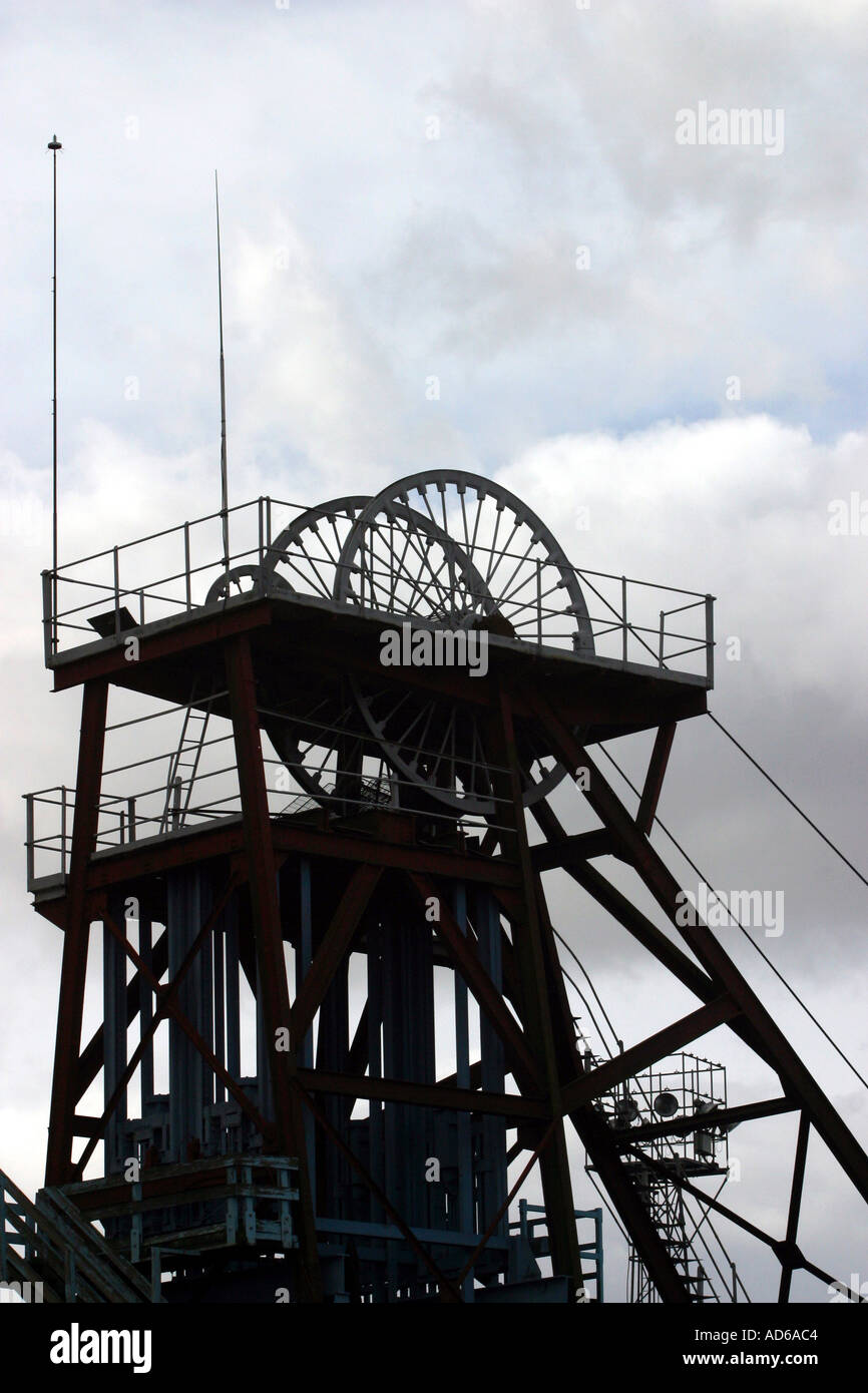 Miniera di carbone di ingranaggio di avvolgimento Coalville Leicestershire Foto Stock