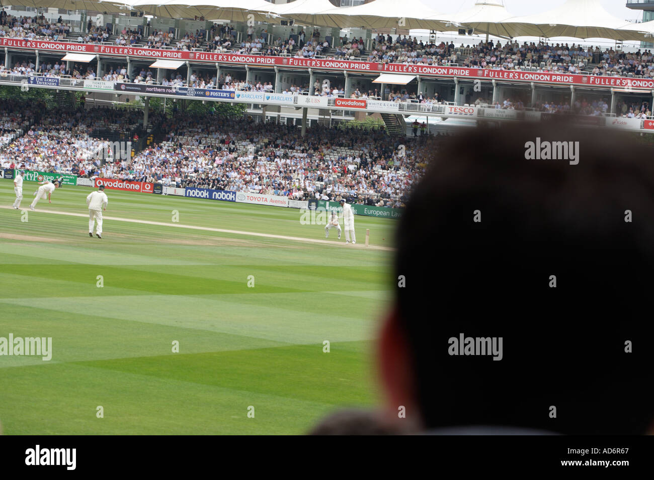 MCC Lord's Cricket Ground di Londra pausa del Team Foto Stock