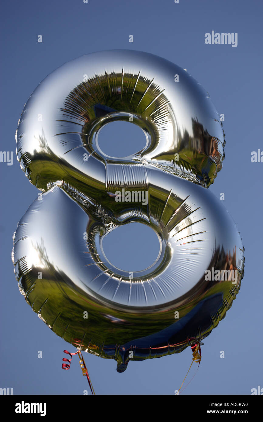 numero fortunato 8 Foto Stock