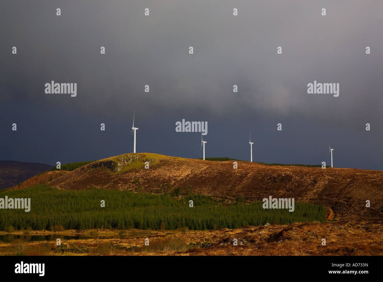 Lenanavea Wind Farm Castlebar County Mayo Irlanda Foto Stock