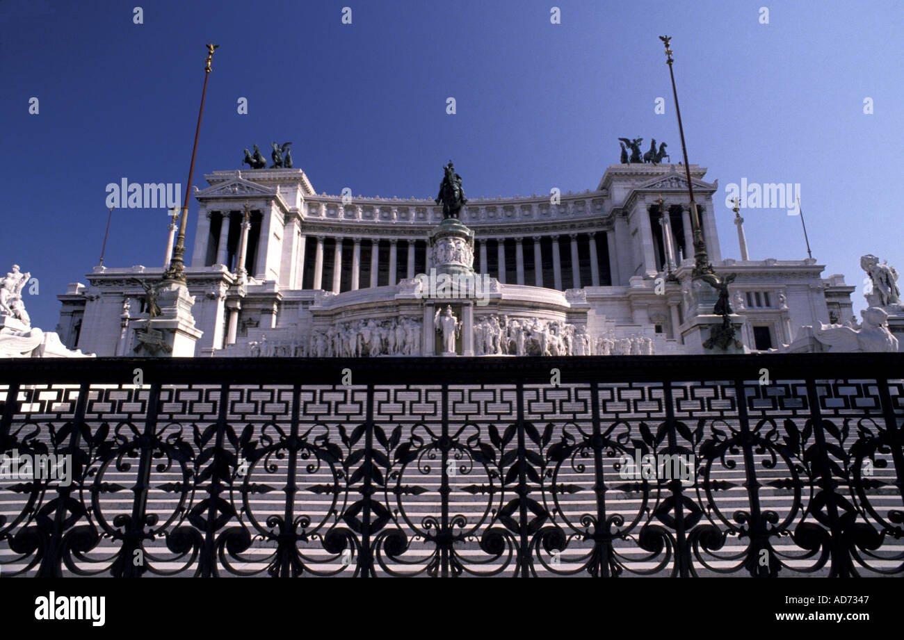 Italia Roma Vittoriano costruito 1885 1911 Foto Stock