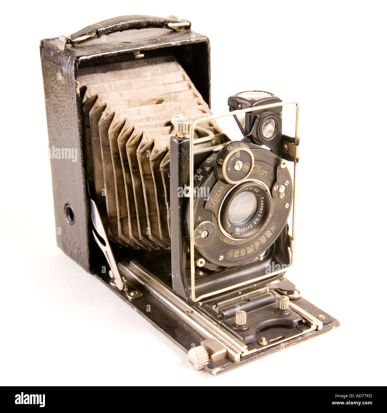 Vecchia macchina fotografica (Zeiss ikon compur Foto stock - Alamy