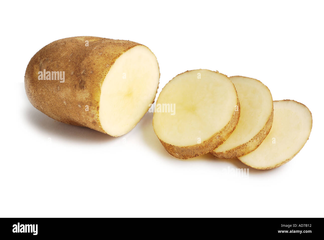 tagliare le patate Foto Stock