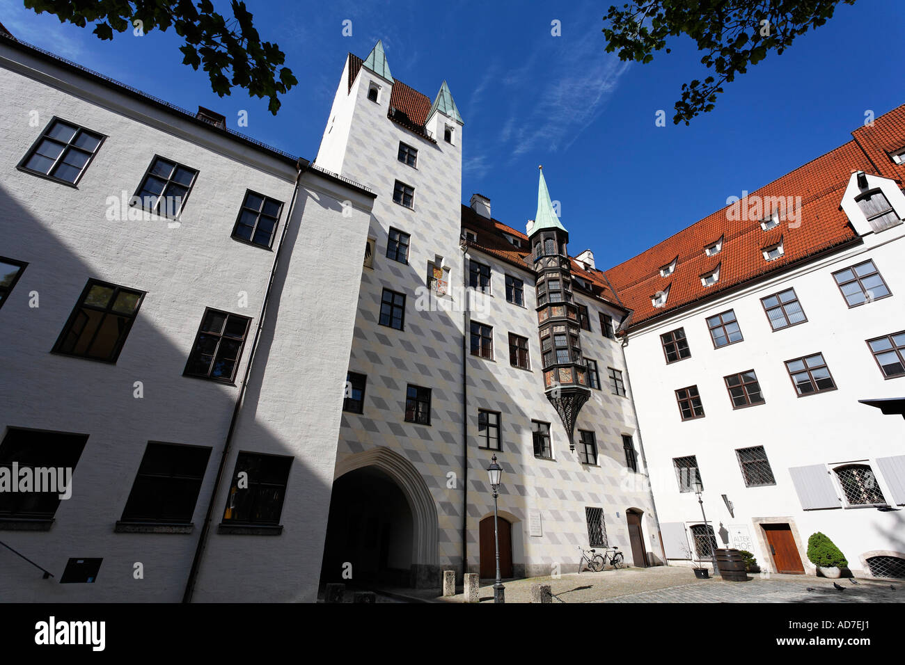 Alter Hof der Residenz Monaco di Baviera Baviera Germania Foto Stock