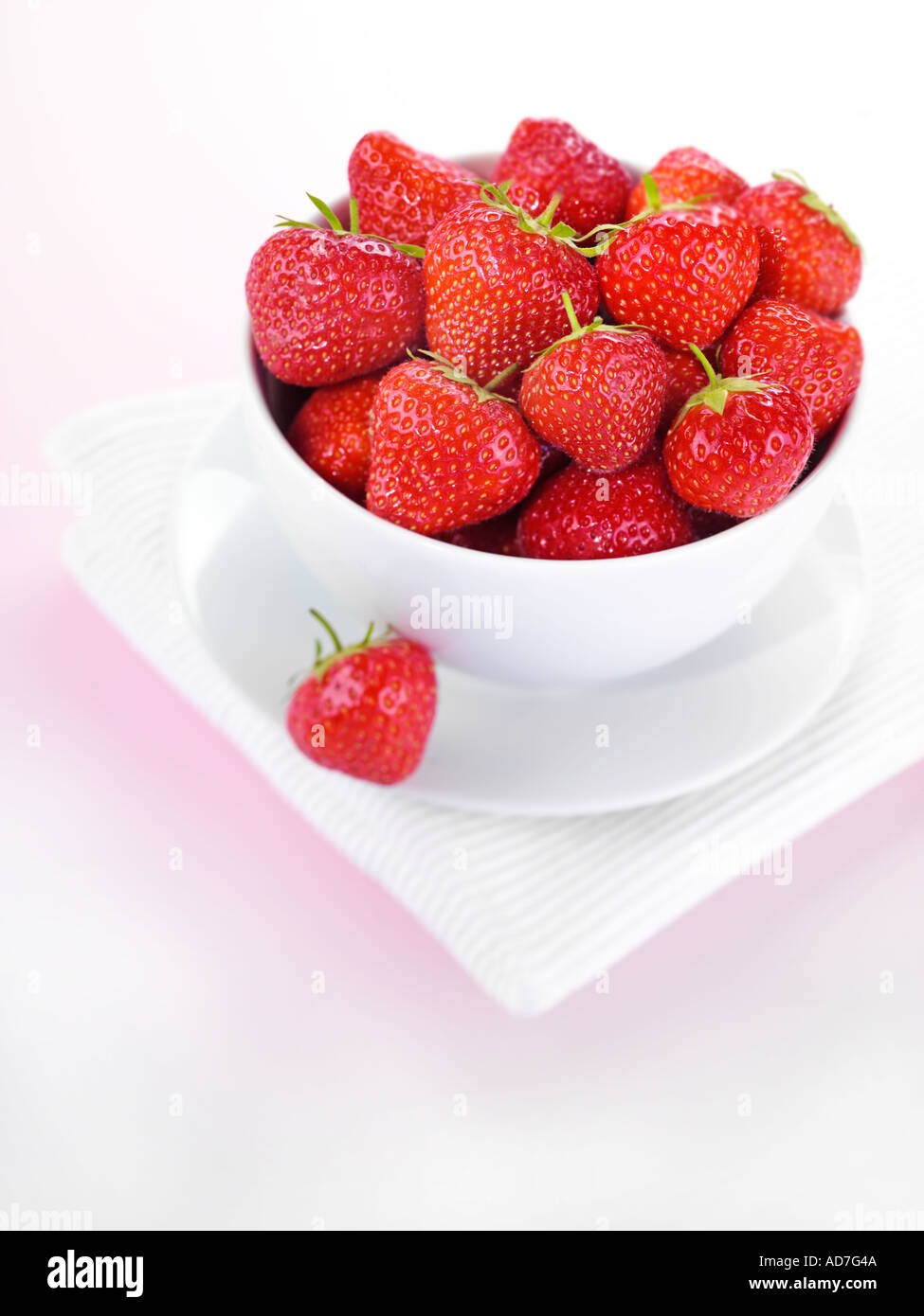 Coppa di fragole Foto Stock