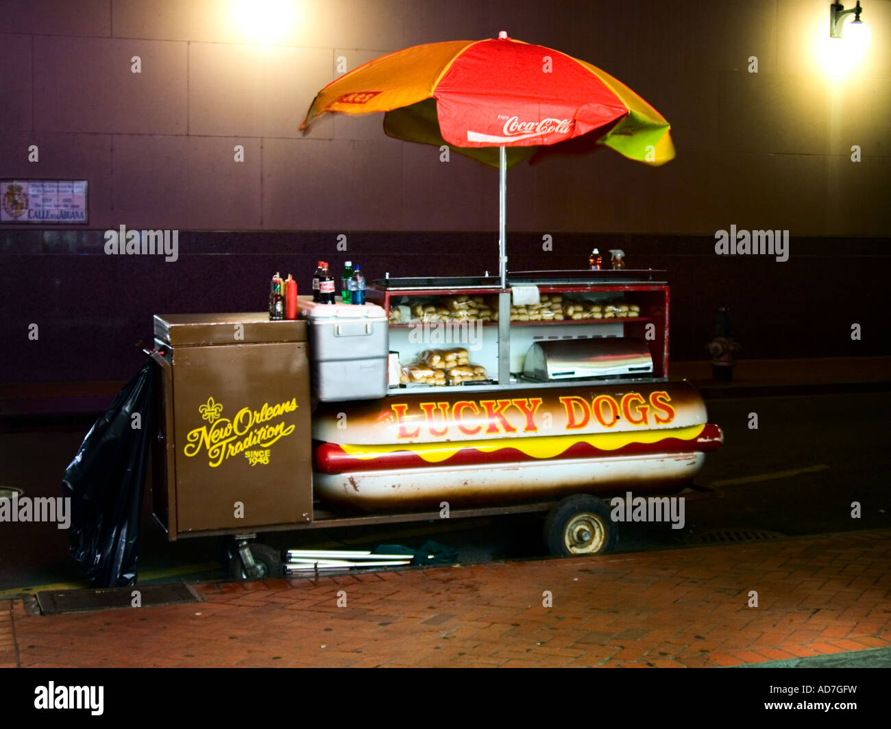 Stand di 'Hot Dog' Foto Stock