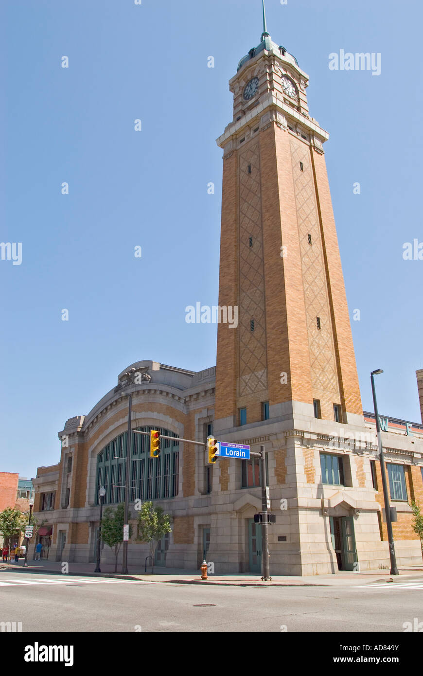 Esterno del lato ovest Mercato in Cleveland Ohio USA Foto Stock