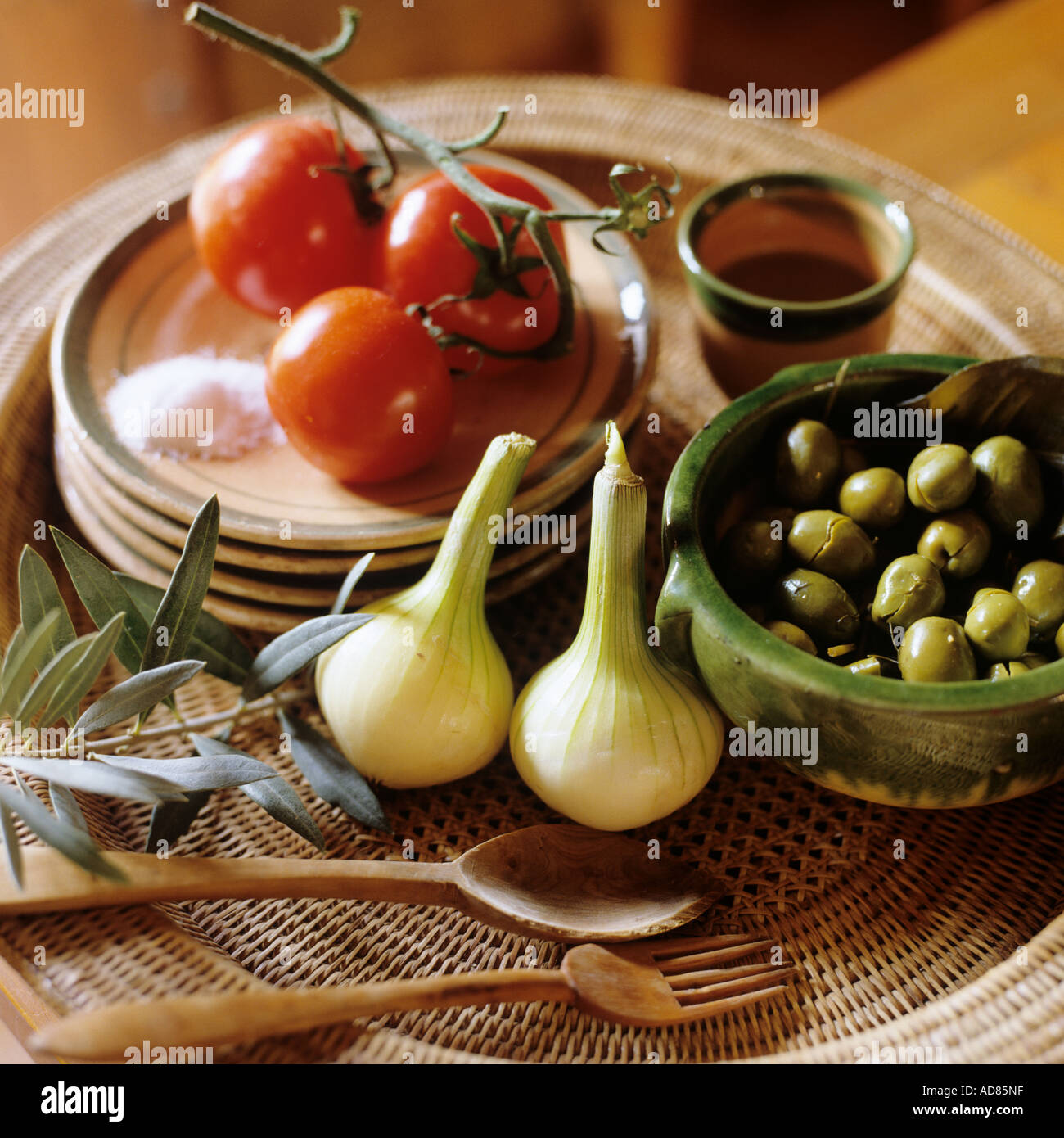 Mediterraneo sani snack Foto Stock