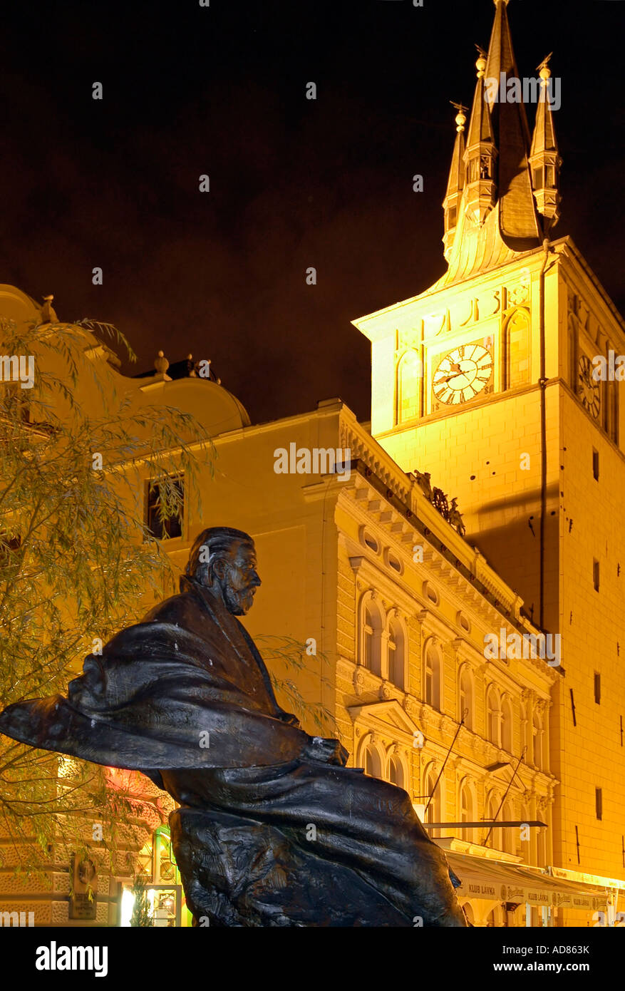 Bedrich Smetana statua museum di Praga Repubblica Ceca Foto Stock