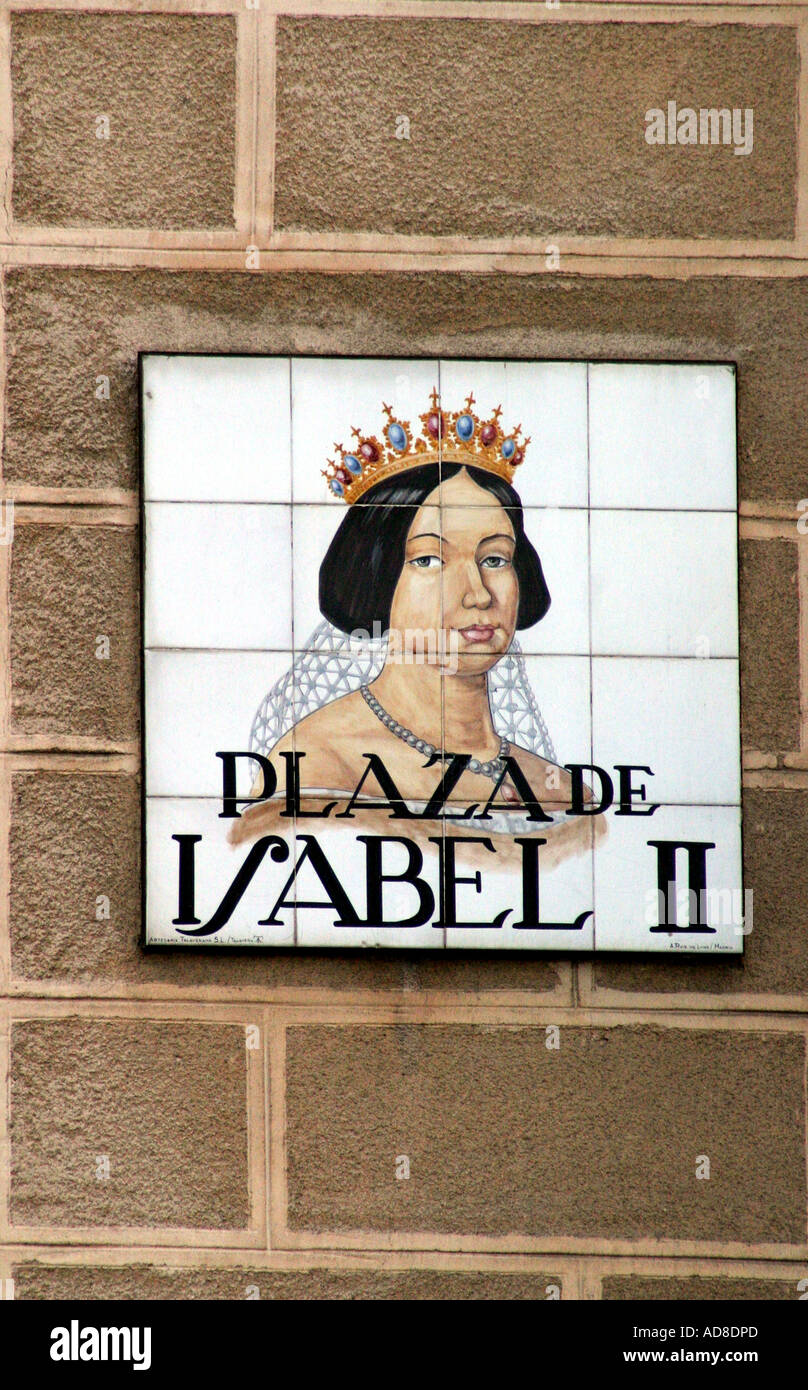 Plaza de Isabel II, Madrid Foto Stock