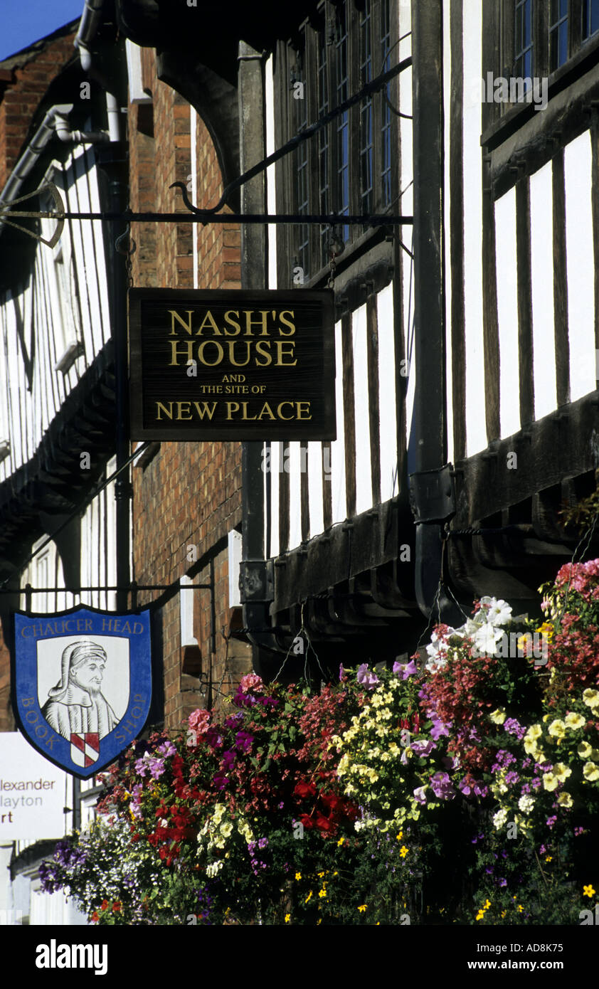Nash's House Stratford-upon-Avon, Warwickshire, Inghilterra, Regno Unito Foto Stock