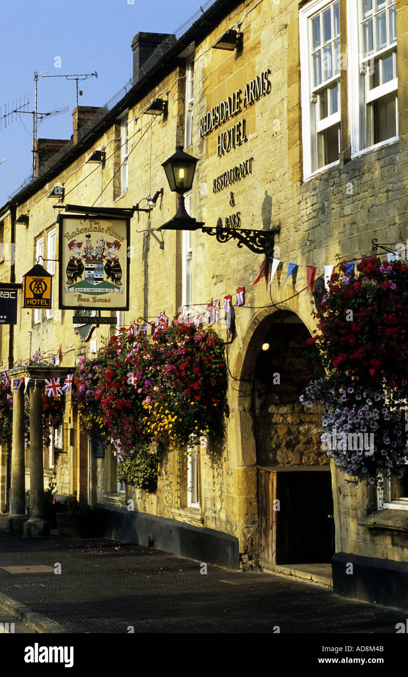Redesdale Arms Hotel, Moreton-in-Marsh, Gloucestershire, England, Regno Unito Foto Stock