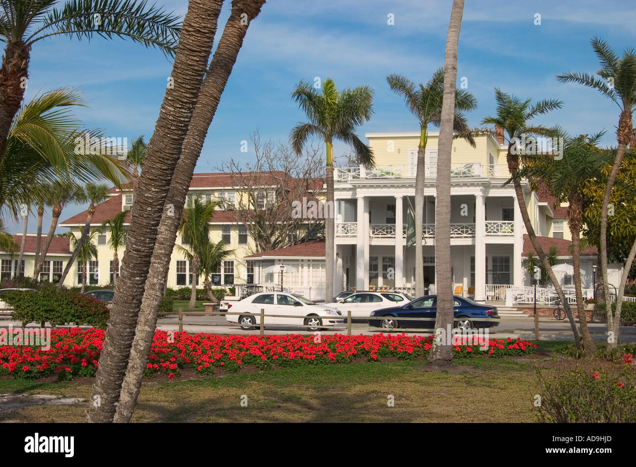 Gasparilla Inn nel villaggio di Boca Grande su Gasparilla isola sulla costa del Golfo della Florida Foto Stock