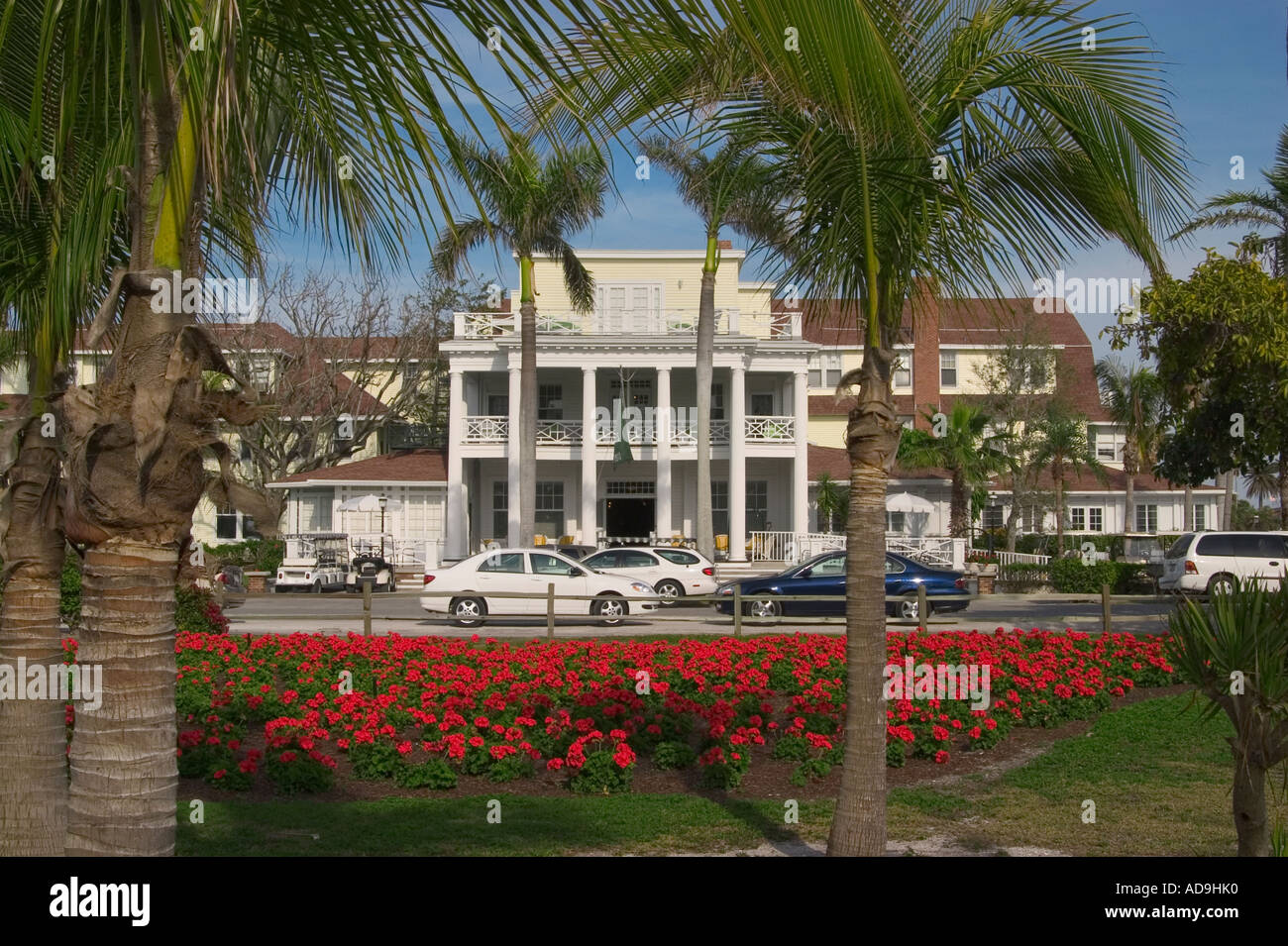 Gasparilla Inn nel villaggio di Boca Grande su Gasparilla isola sulla costa del Golfo della Florida Foto Stock