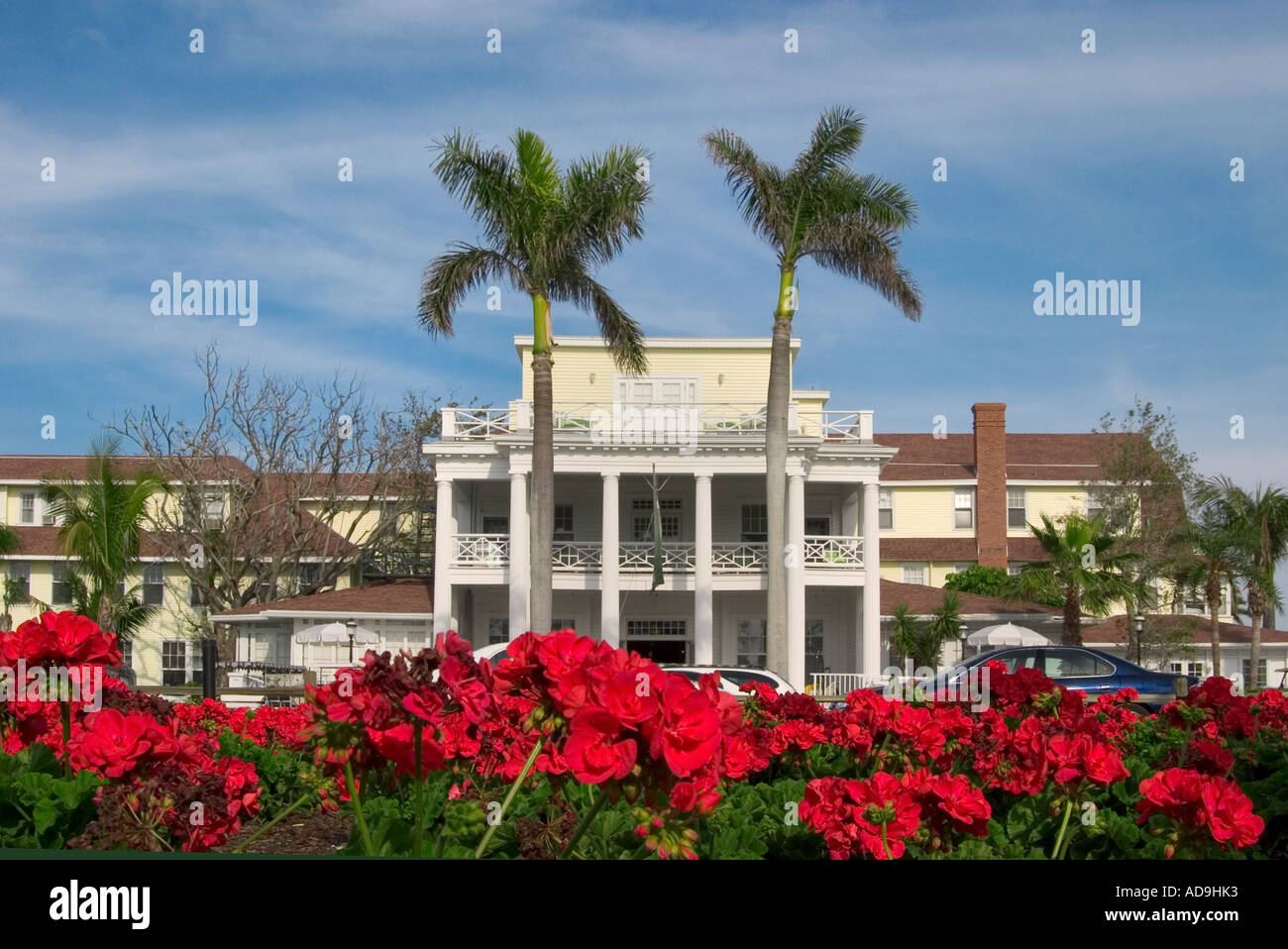 Gasparilla Inn nel villaggio di Boca Grande su Gasparilla isola sulla costa del Golfo della Florida Foto Stock