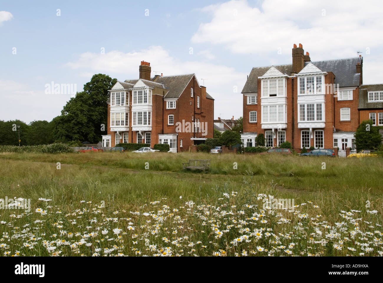 Camp View, grandi case vittoriane per famiglie che si affacciano su Wimbledon Common Londra SW19 Inghilterra Regno Unito 2006 2000s HOMER SYKES Foto Stock