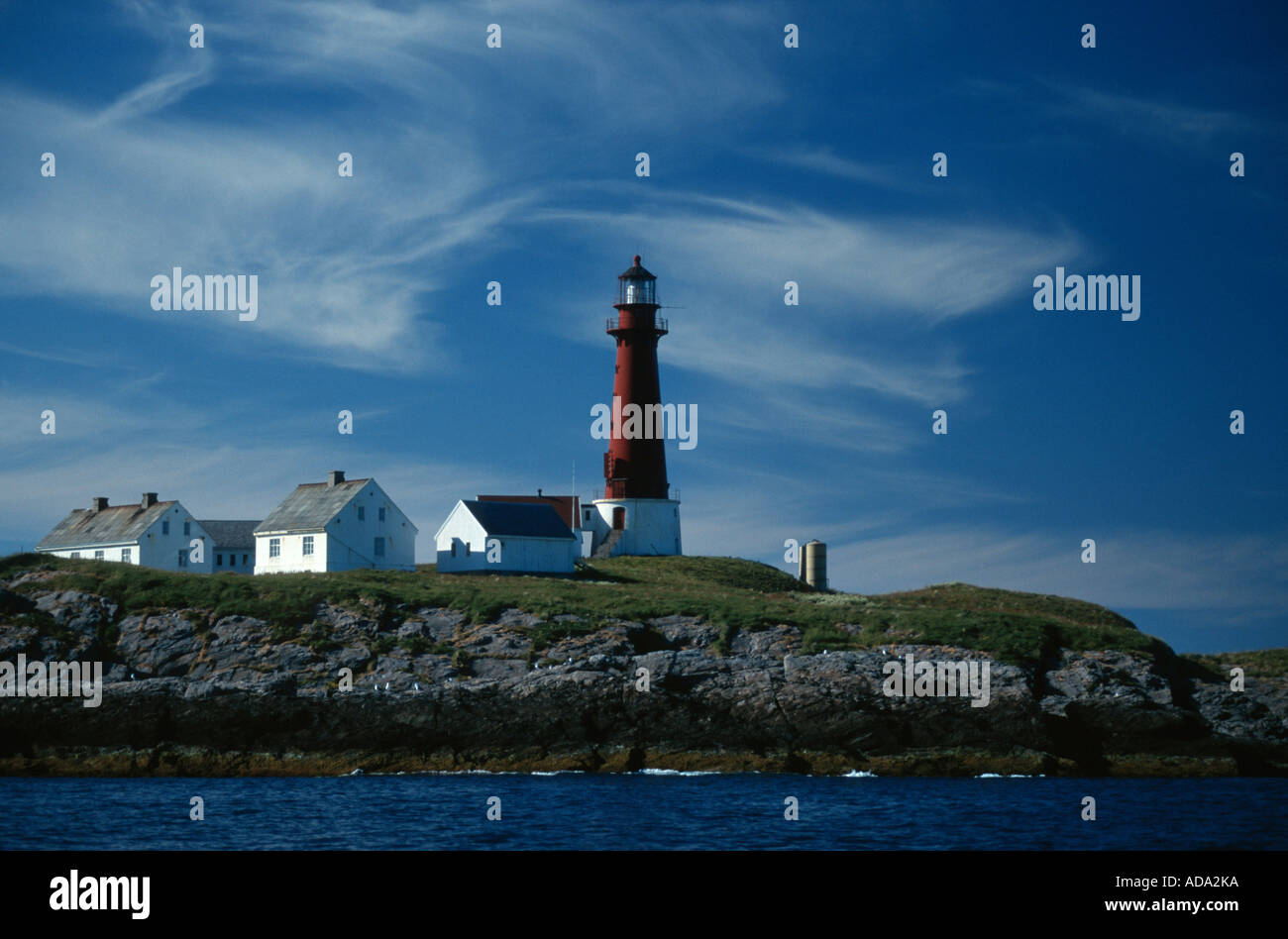 Falò Skomvaer, Norvegia Lofoten Foto Stock