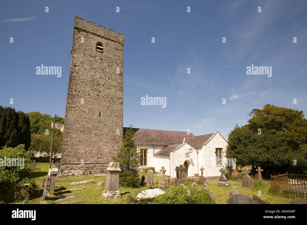 Carmarthenshire Galles Carmarthen Llanstephan chiesa parrocchiale Foto Stock