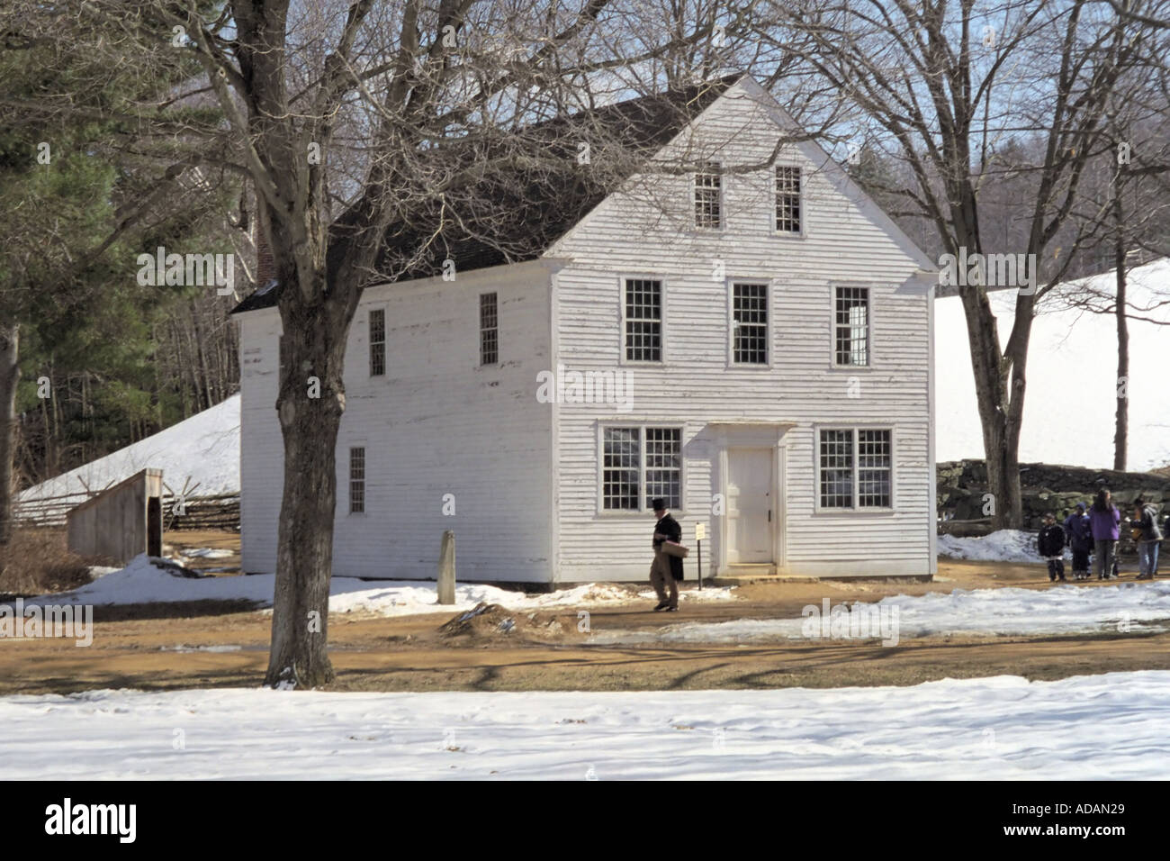Scena di strada in Sturbridge Massachusetts USA Foto Stock