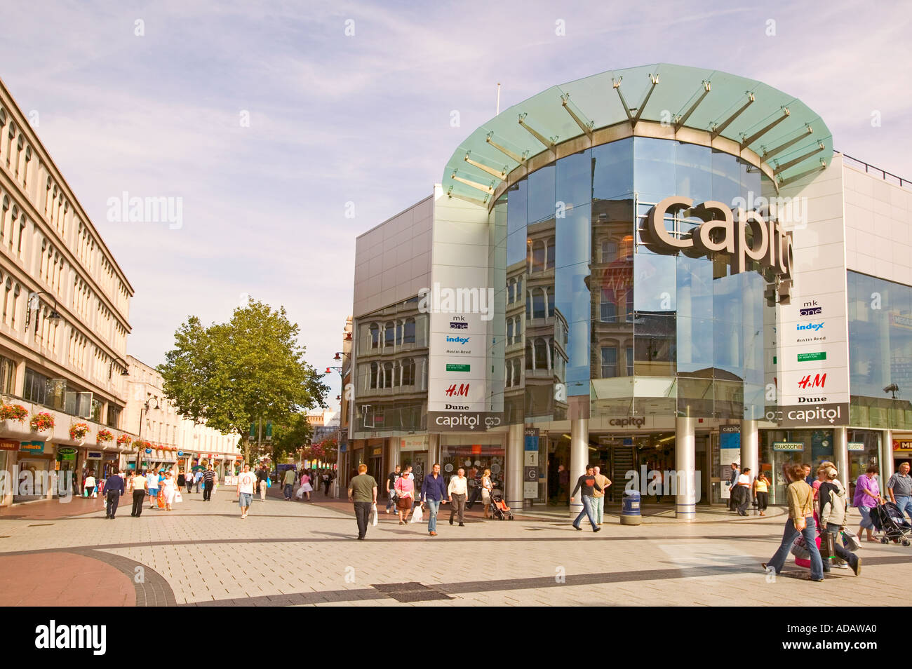 Centro Commerciale Capitol Queen Street Cardiff Wales UK Foto Stock