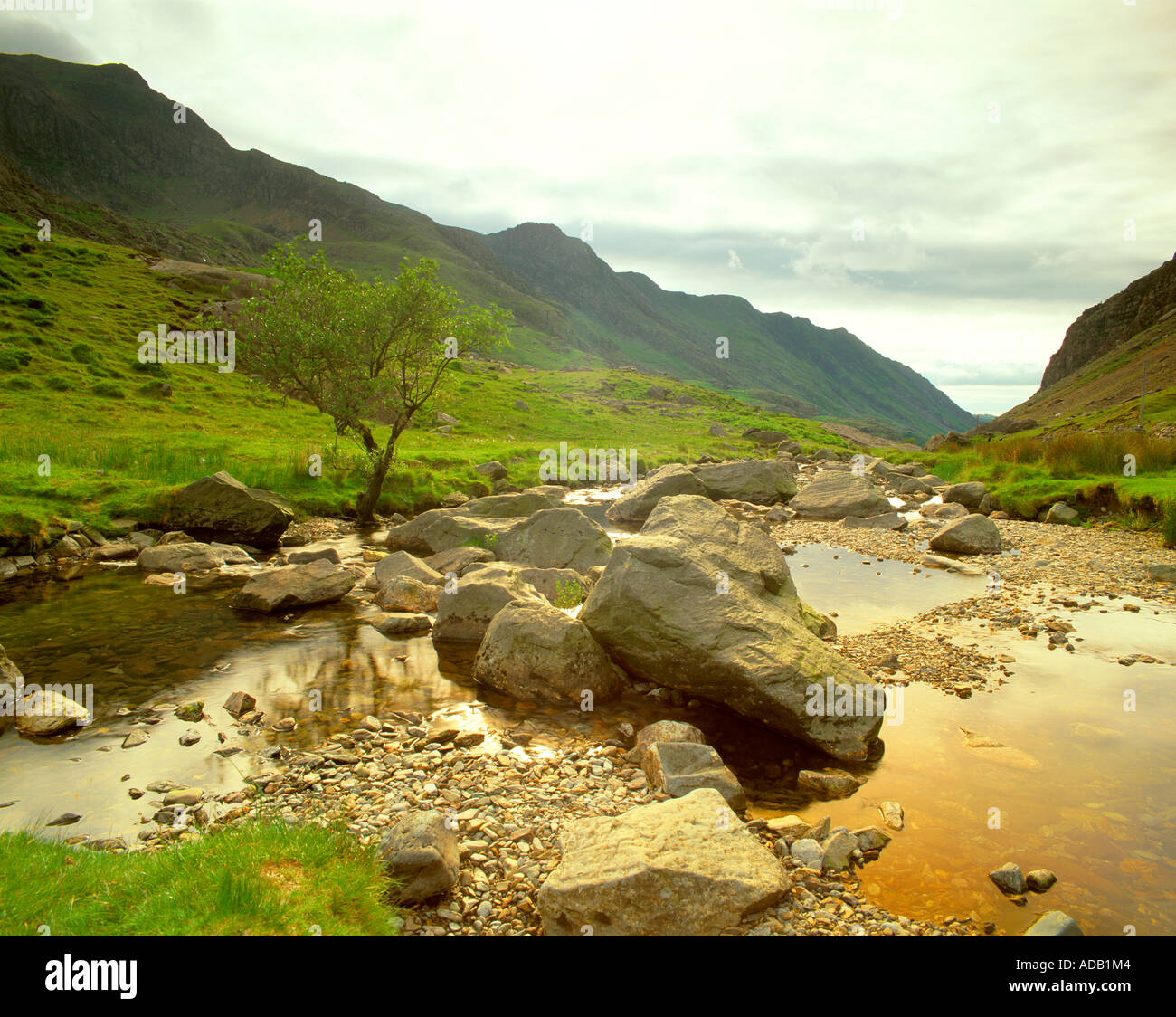 Il Pass di Llanberis, Snowdon, Wales, Regno Unito Foto Stock