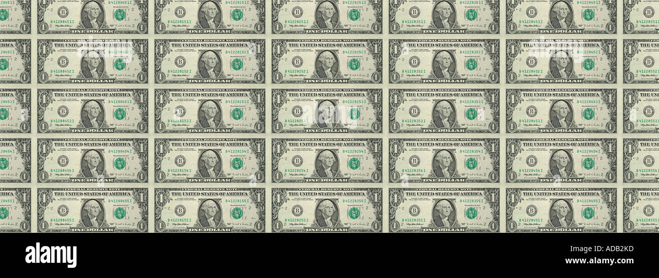 Fatture del dollaro Foto Stock