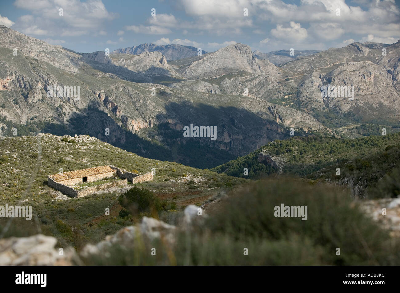 Terreno edificabile in spagnolo montagne Foto Stock