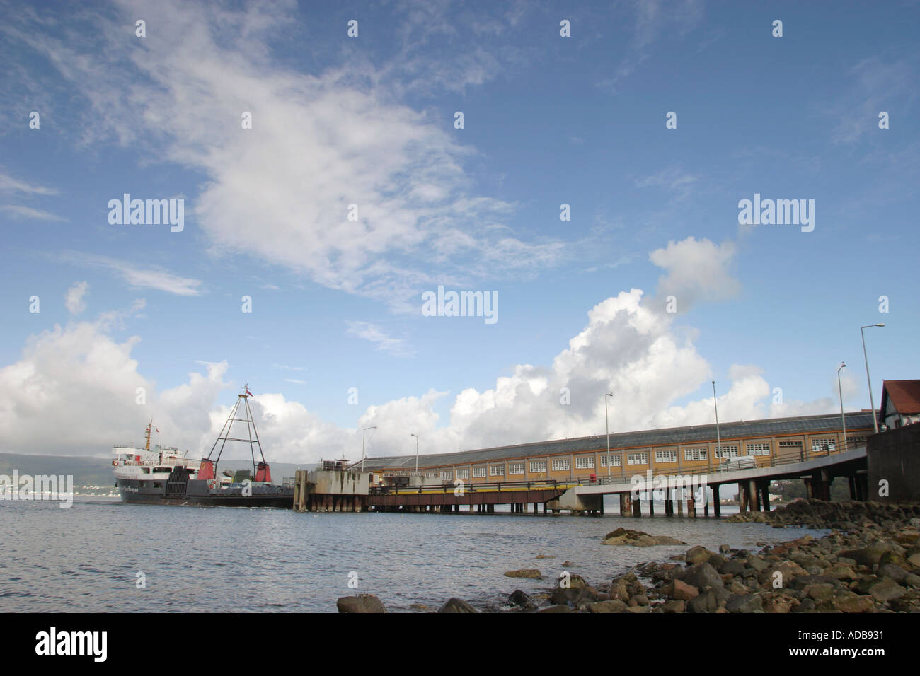 Wemyss Bay traghetto Scozia slittamento Foto Stock