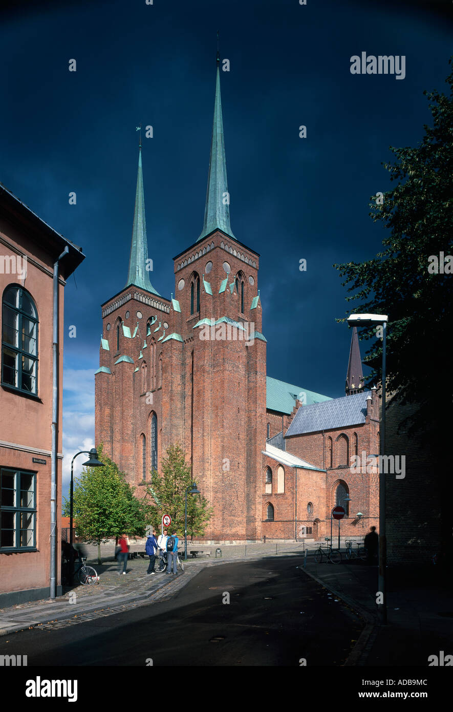 Cattedrale di Roskilde, metà del XII secolo. Foto Stock