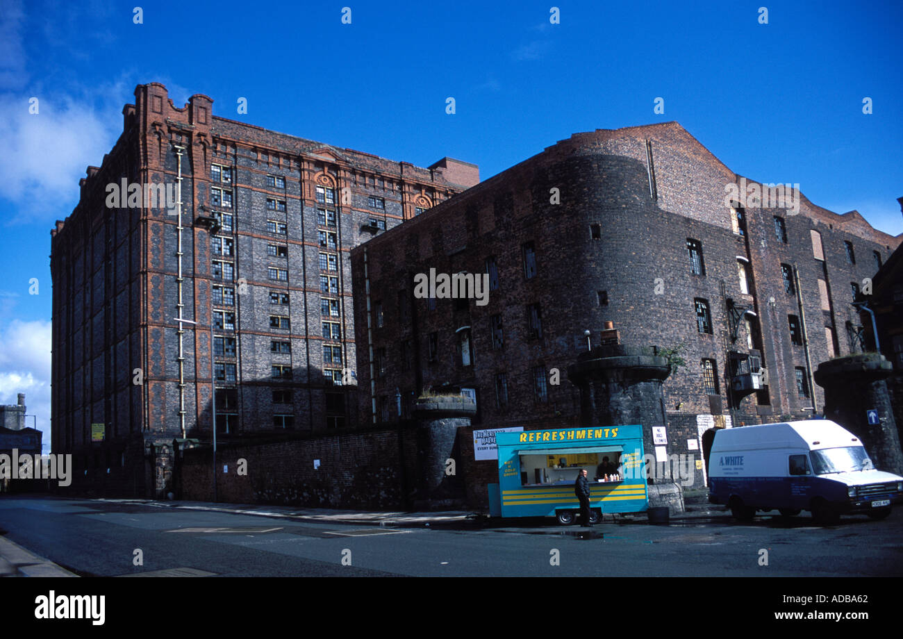 Stanley Dock Magazzino di tabacco 1900 detto di essere il più grande del mondo Foto Stock