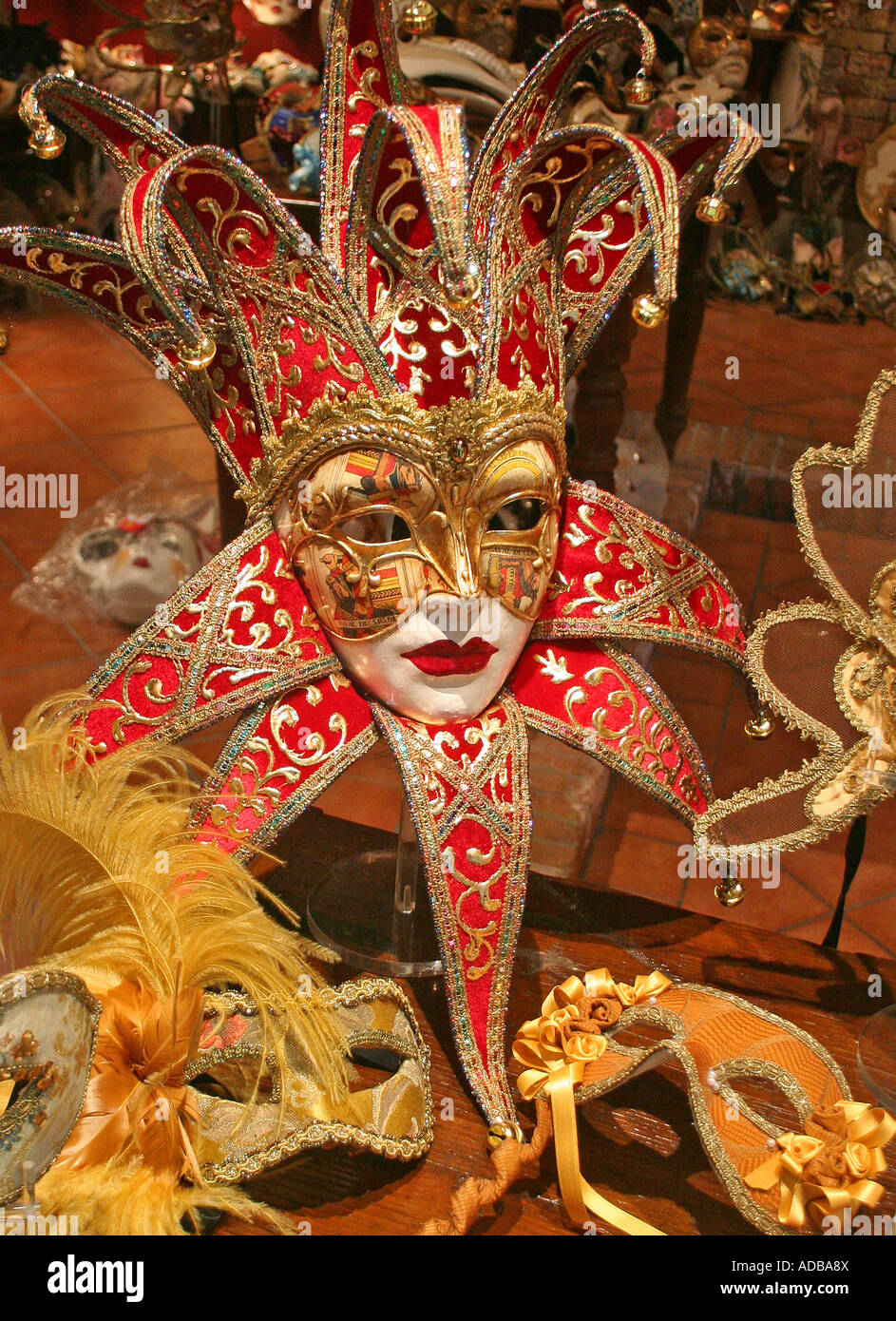 Maschera di Carnevale Venezia Foto Stock