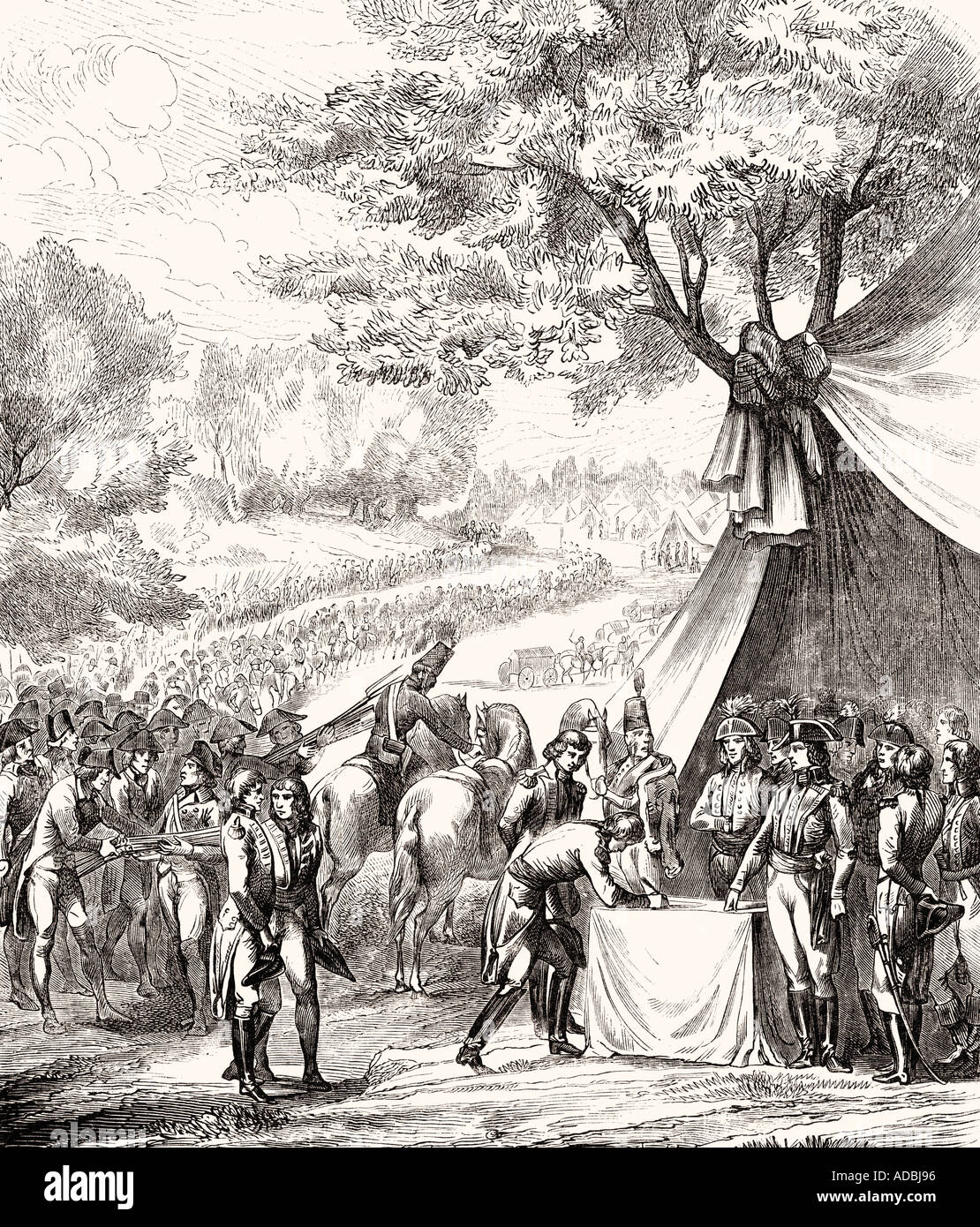 La pacificazione della Vandea, 1793. Da Histoire de la Revolution Francaise da Louis Blanc. Foto Stock