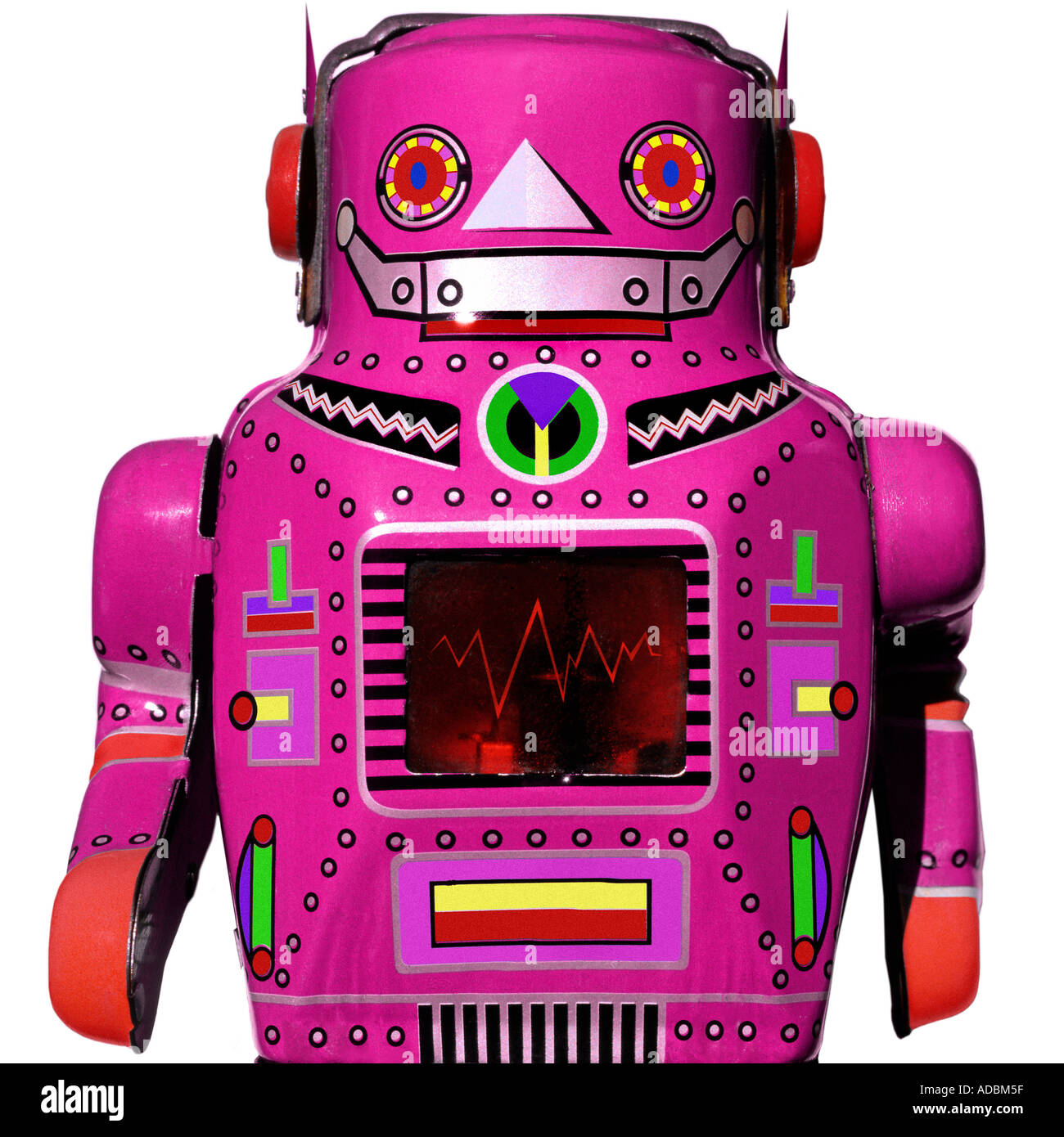 Robot rosa disponibile in otto colori diversi Fotografia di Patrick acciaio patricksteel www co uk Foto Stock