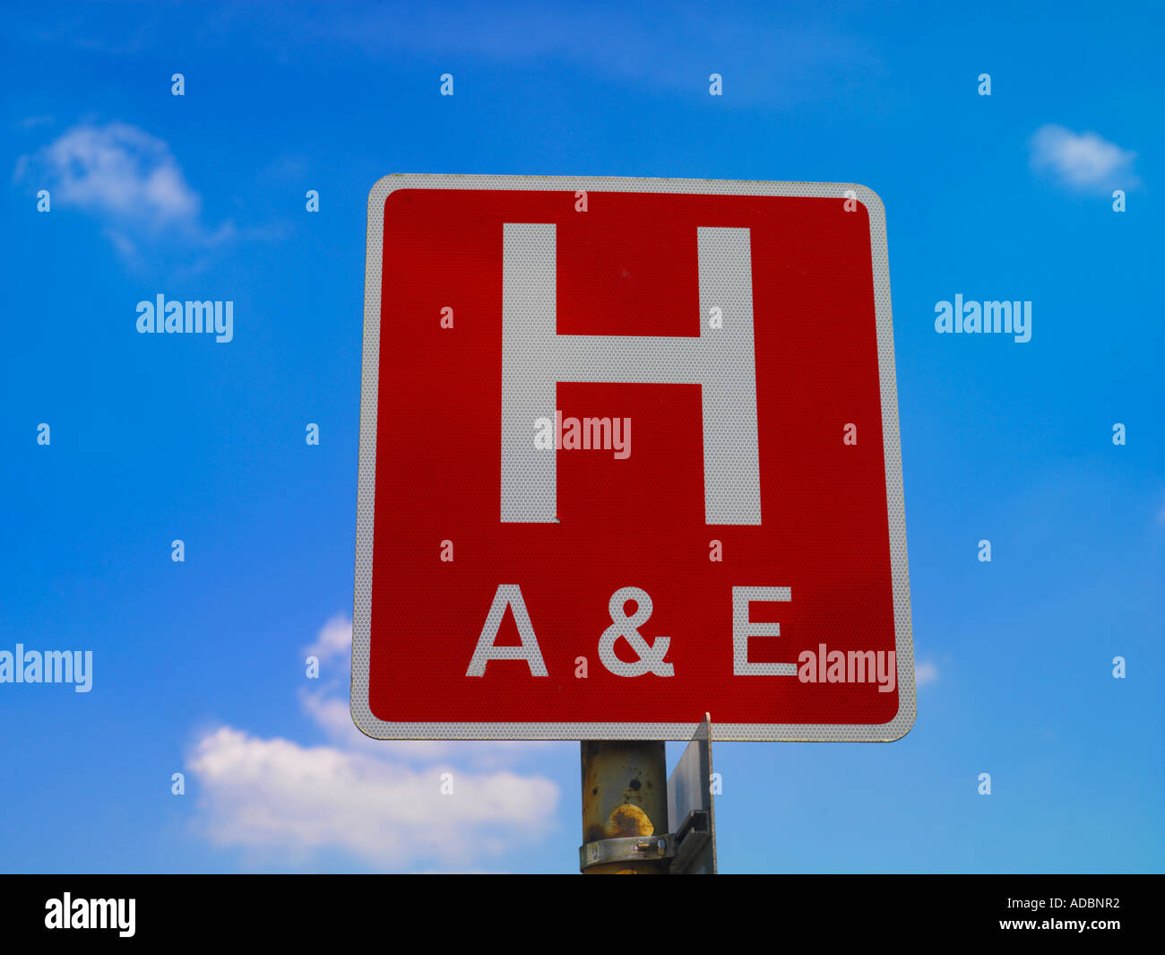 Segno dell'ospedale H Foto Stock