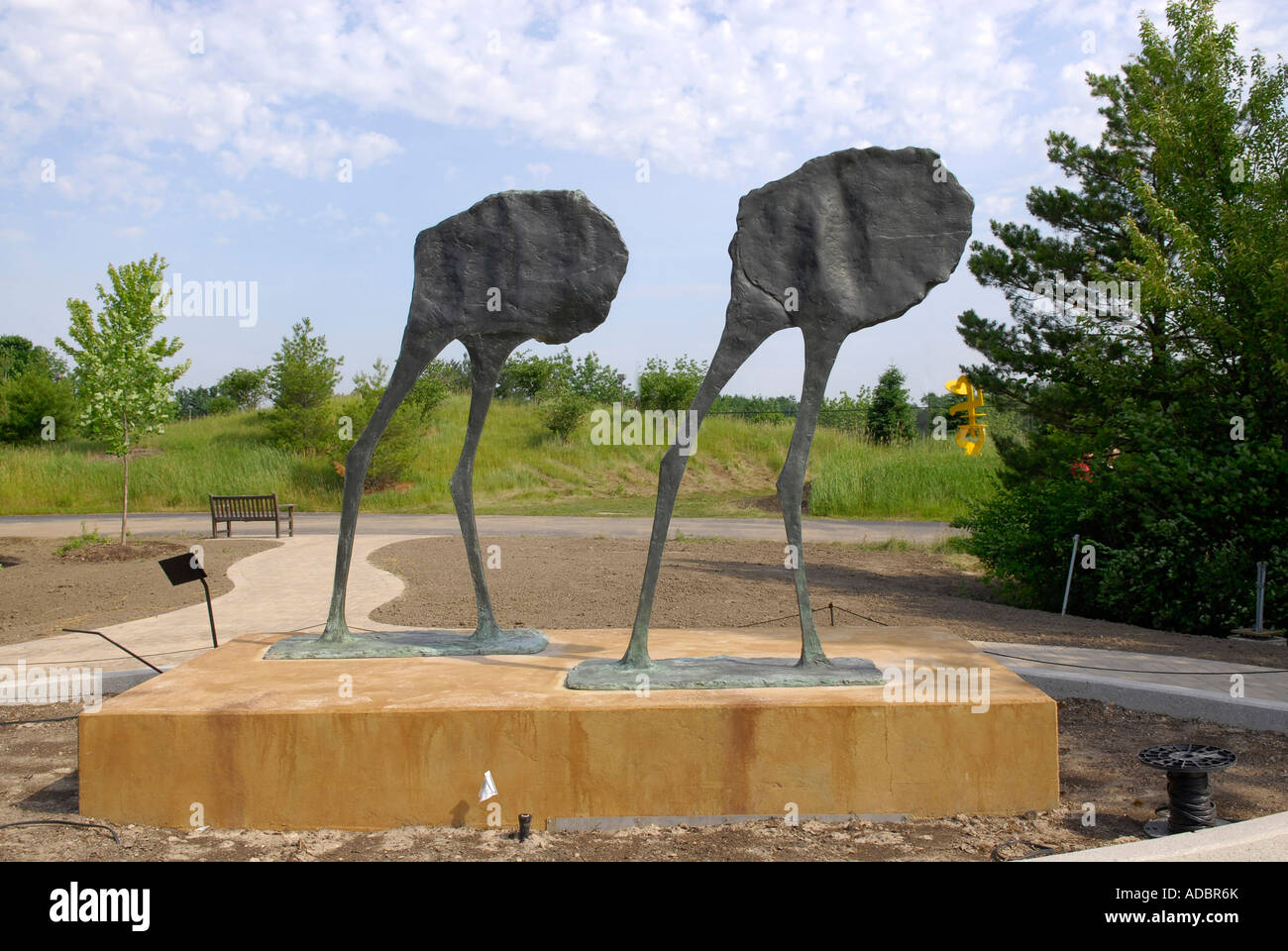 Mirage I e II 1969 Elisabeth Frink al Frederik Meijer Gardens e il Parco della scultura in Grand Rapids Michigan MI Foto Stock